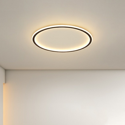 Nordic Disc Ceiling Flush Light Aluminum Bedroom LED Ultrathin Flush-Mount Light Fixture