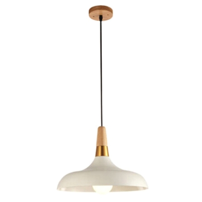 Swelled Shape Ceiling Pendant Light Nordic Metal 1-Light Hanging Lamp for Restaurant