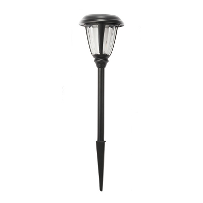 Stainless Steel Bell Shaped Pathway Light Decorative Black Solar LED Stake Lighting for Outdoor