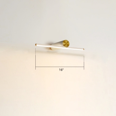 Aluminum Slim Rod Vanity Lighting Simplicity LED Wall Mounted Light for Bathroom