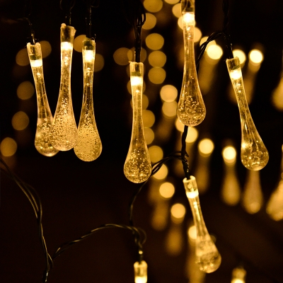 Assorted Shape Solar String Lighting Ideas Nordic Plastic Clear Festive Lamp for Garden
