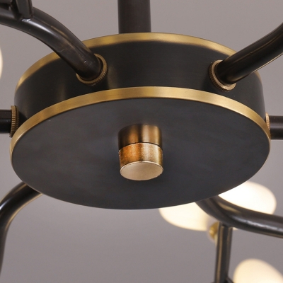 Hand-Blown Glass Firefly Chandelier Nordic Stylish 30-Light Suspension Light for Living Room