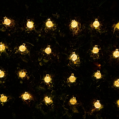 Assorted Shape Solar String Lighting Ideas Nordic Plastic Clear Festive Lamp for Garden
