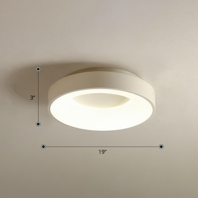 Circular Bedroom Flush Mount Ceiling Light Acrylic LED Nordic Flush Mount Lighting Fixture