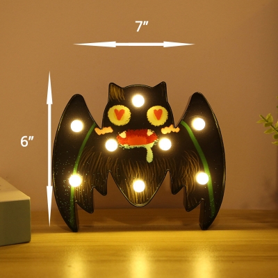Halloween Modeling Bedroom Night Lamp Plastic Decorative LED Festive Lighting with Hook