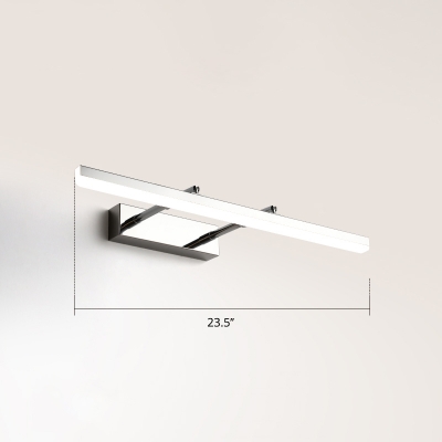 Extendable Linear Vanity Lighting Minimalist Acrylic LED Wall Mounted Light for Bathroom