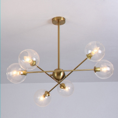 Molecular Dining Room Chandelier Lamp Glass Postmodernism Pendant Lighting Fixture