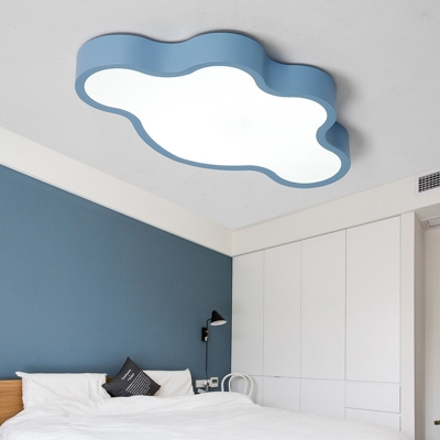 Children Bedroom Cloud Flush Light Modern Acrylic LED Flush Ceiling Light