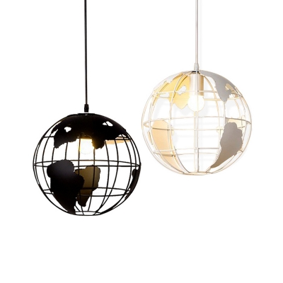 Industrial Orb Single Light Pendant Light Globe Shade for Michelin Star Restaurant