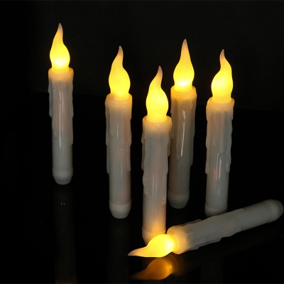 LED Flameless Candles Pack of 6 Fake Candles with Remote Control in Warm/Yellow