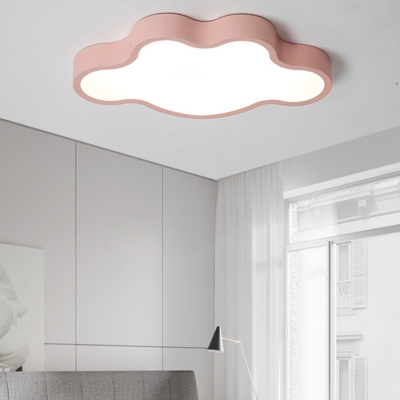 Children Bedroom Cloud Flush Light Modern Acrylic LED Flush Ceiling Light