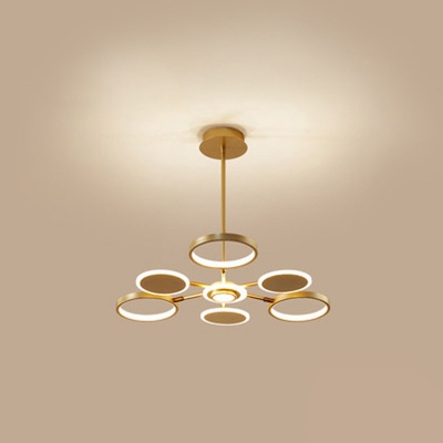 Ring and Round Shape Chandelier Metal Shade 27.5