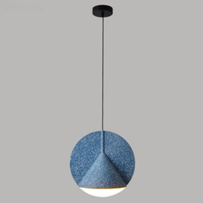 Round and Cone Shape Pendant Light Acrylic 12 Inchs Wide LED Hanging Light for Bedroom