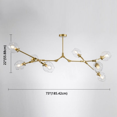 Abstract Multi Arm Chandelier Modern 22