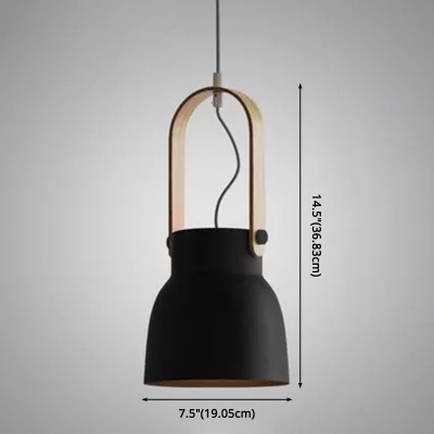 Teapot Shade Hanging Pendant Lamp Macaron Metal Shade Drop Light for Bedroom