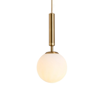 Glass Globe Hanging Light Modernism 1 Light Pendant Lamp for Living Room