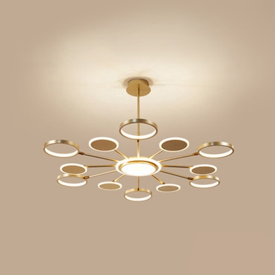 Ring and Round Shape Chandelier Metal Shade 27.5