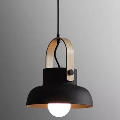 Teapot Shade Hanging Pendant Lamp Macaron Metal Shade Drop Light for Bedroom