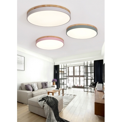 Minimalist LED Ceiling Lamp LED Round Flush Mount Ceiling Light for Kid's Room