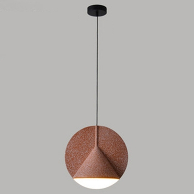 Round and Cone Shape Pendant Light Acrylic 12 Inchs Wide LED Hanging Light for Bedroom