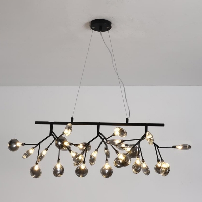 Branch Dining Room LED Pendant Light Metallic Postmodern Hanging Island Light