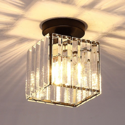 Luxurious Glass Semi Flush Ceiling Light Makes Magnificent Impression in Any Elegant Home