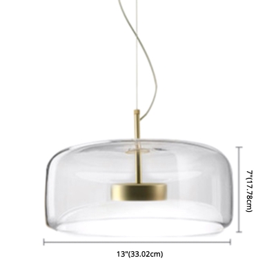 Single Pendant Lamp Nordic Style Glass Shade Restaurant Dining Room Hanging Lighting