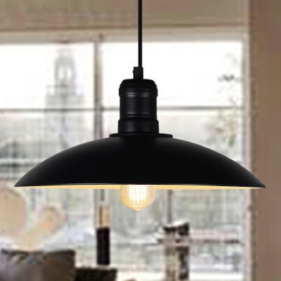1-Bulb Ceiling Pendant Light Industrial 6