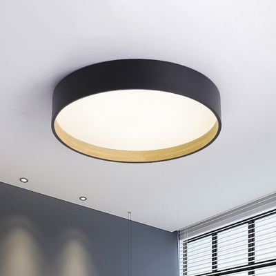 Circle Acrylic Shade Ceiling Light with 1 LED Light Modern Contemporary Ceiling Light Fixture for Living Room