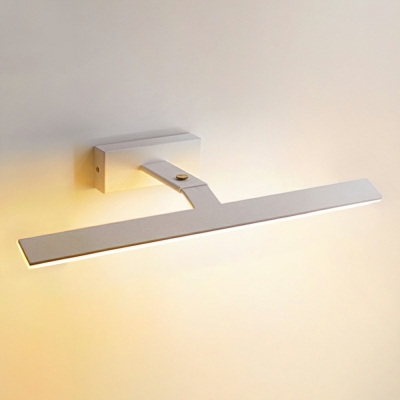 Minimalist Style LED Vanity Wall Lights Rectangle Metal Vanity Sconce Light for Bathroom