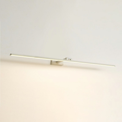 Rectangle Metallic Wall Mounted Lighting Bathroom Minimalist LED Vanity Wall Light Fixtures