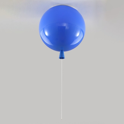 Creative Ceiling Light with 1 Light Balloon Acrylic Globe Shade Ceiling Light Fixture for Kids Bedroom