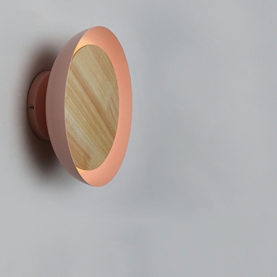 Flared LED Wall Sconce Post Modern Wooden 11.5 Inchs Length Wall Mount Light for Children's Bedroom