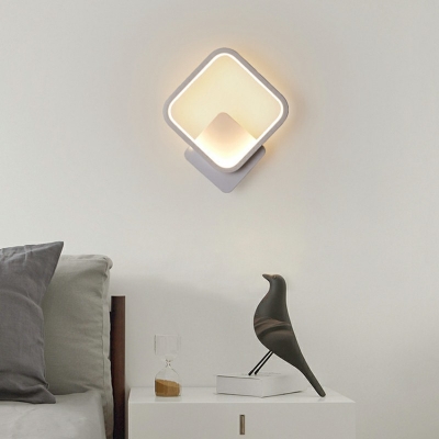 Geometric Shape Wall Sconce Minimalist LED Acrylic Wall Mount Fixture for Restaurant