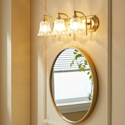 Minimalist Vanity Mirror Light Bathroom Wood LED Vanity Sconce Lights