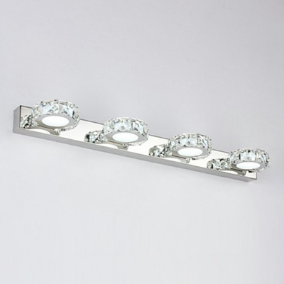 Modern Bathroom Vanity Light Glass Bell Shade Metallic Vanity Light Fixtures in Brass