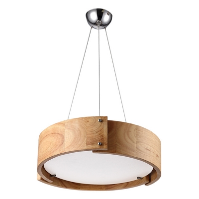 Modern Pendant with 1 LED Light Drum Acrylic Shade Metal Ceiling Mount Single Pendant for Dining Room
