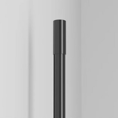 Slim Stick Wall Mount Lighting Minimalist 4 Inchs Wide Metallic LED Hallway Surface Wall Sconce in Black
