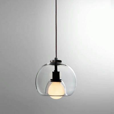 Style Clear Glass Hanging Light with 37.5