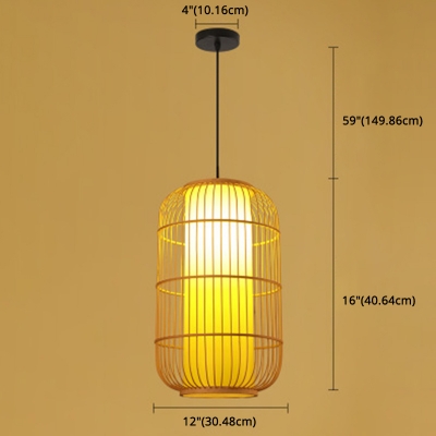 Thermos Shape Pendant Light Kit Antique 1 Head Restaurant Suspended Lighting Fixture with 59 Inchs Height Adjustable Cord