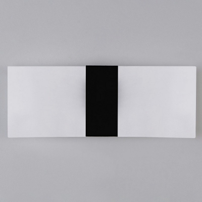 Ultrathin LED Wall Sconce Minimalist Acrylic Black Wall Mounted Lamp for Bedroom