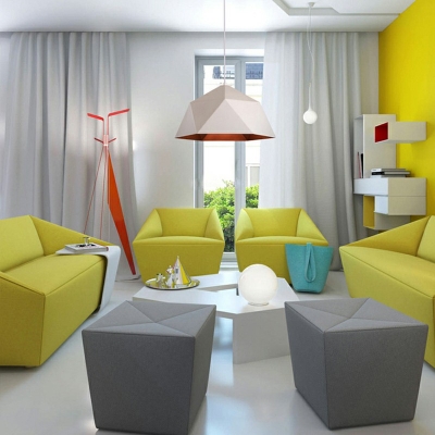 Colorful Nordic Pendant Light Iron Single Light 15 Inchs Wide Lighting Fixture for Children Room