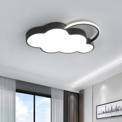 Nordic Style Metal Flush Mount Ceiling Lamp Clouded LED Flush Mount Lighting for Kids Bedroom