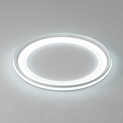 Acrylic Circular Flushmount Ceiling Lamp 16 Inchs Wide Nordic Style LED Flush Mount Lighting for Bedroom