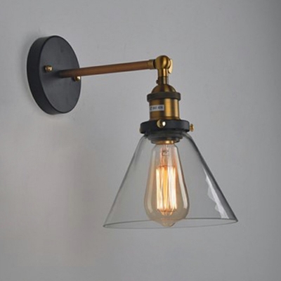 Black Sconce Lamp Decorative 1 Head Wall Mount Light Fixture for Hallway Kitchen