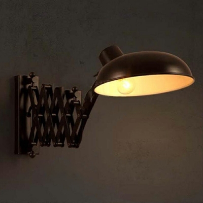 Black Wall Lights Artison Rustic Industrial Metal 1 Bulb Sconce Wall Light for Hall