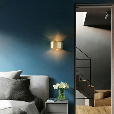 Designer Mini LED Wall Light in Brilliant Design Soft And Chic Metal Semicicle Wall Sconce for Living Room Gallery Besides