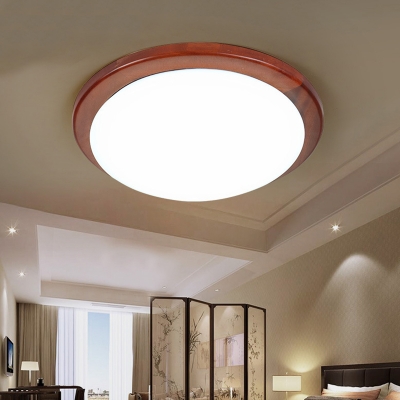 Dome Acrylic Shade Modern Ceiling Light with 1 LED Light Flush Mount Ceiling Fixture for Living Room