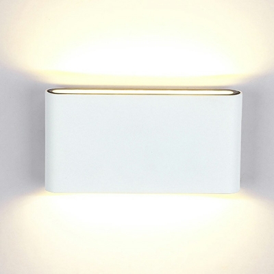 Ultrathin Rectangle LED Wall Sconce Minimalist 1.5 Inchs Height Aluminum Wall Mounted Lamp