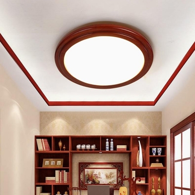 Contemporary Ceiling Light with 1 LED Light Circle Acrylic Shade Flush Mount Ceiling Fixture for Hallway